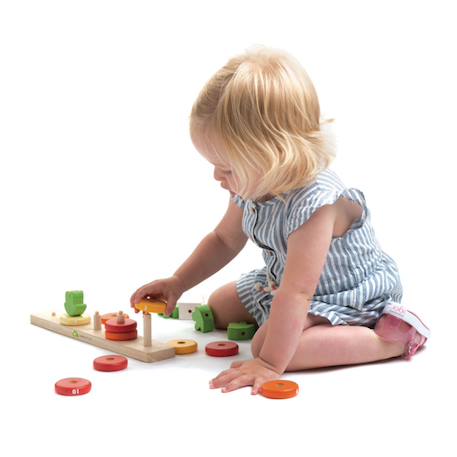 Jeu de comptage en bois - comptage de carottes Multicolor 4 - vertbaudet enfant 