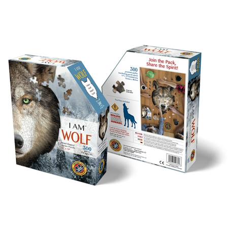 Puzzle I am mini - loup Multicolor 3 - vertbaudet enfant 