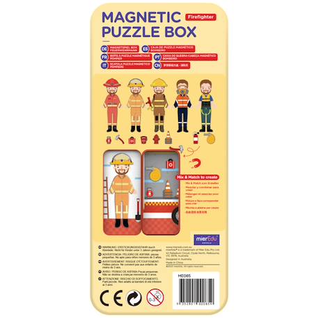 Boïte de puzzle magnétique - pompier Multicolor 6 - vertbaudet enfant 
