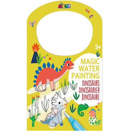 Peinture à l'eau - dinosaures Multicolor 2 - vertbaudet enfant 