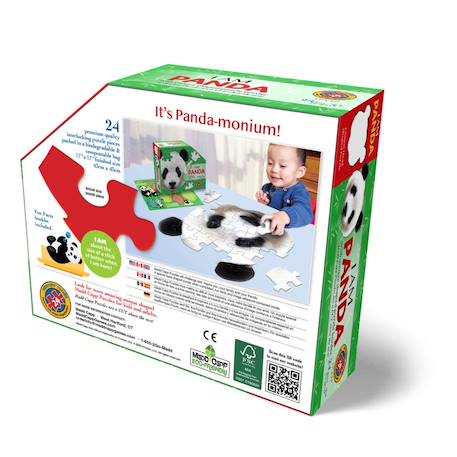 Puzzle I am - panda Multicolor 5 - vertbaudet enfant 