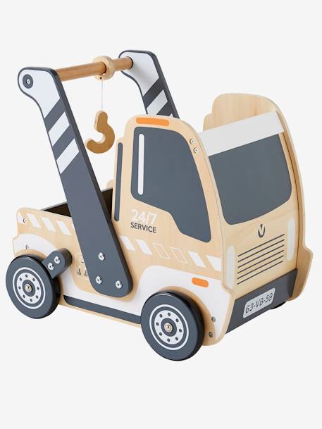 Chariot de marche Camion en bois FSC® beige 1 - vertbaudet enfant 