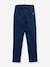Pantalon droit en velours côtelé KUULU finkid avec renforts bleu jean+bordeaux 2 - vertbaudet enfant 