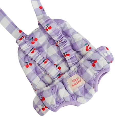Porte bébé pour poupée cerise Blanc, violet, rouge 1 - vertbaudet enfant 