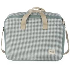 Puériculture-Valise de maternité i love vichy vert