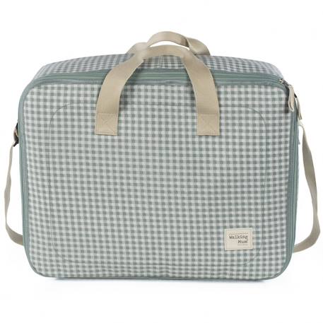 Valise de maternité i love vichy vert Vert, blanc 1 - vertbaudet enfant 
