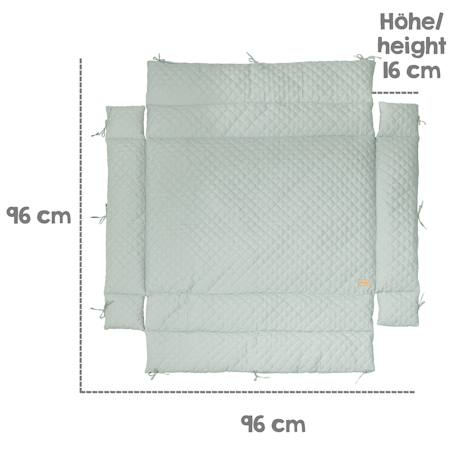 Tapis de parc bébé roba style Gris argenté+Rose / mauve+Vert givré 15 - vertbaudet enfant 