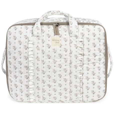 Valise de maternité botton fleurs Beige 1 - vertbaudet enfant 