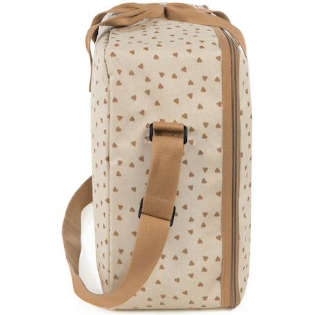 Valise de maternité coeurs poppy cannelle Cannelle, écru 3 - vertbaudet enfant 