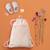 Sac à ficelles garden flowers Rose, vert d'eau, blanc 3 - vertbaudet enfant 