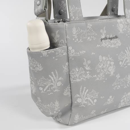 Sac à poussette crossbody toile de jouy forest Crème 4 - vertbaudet enfant 