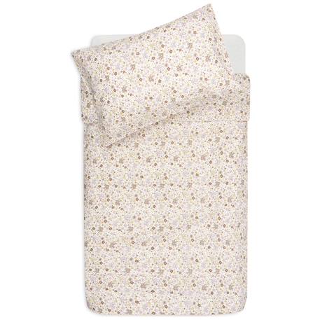 Housse de couette + taie d'oreiller flower fairies (100 x 140 cm) Ecru, rose, violet 1 - vertbaudet enfant 