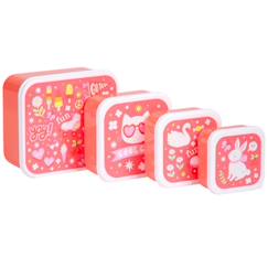 Puériculture-Lot de 4 boîtes à goûter fun
