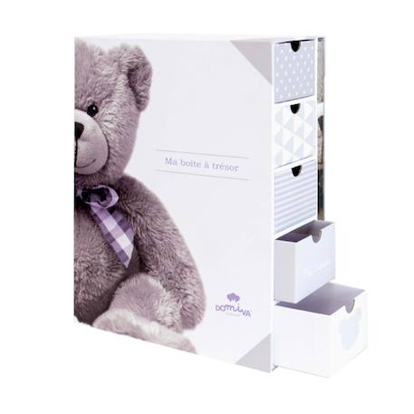 Coffret souvenirs et son livre de naissance my little bear Gris 2 - vertbaudet enfant 