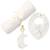 Coffret cadeau attache-sucette, bavoir bandana et lange xl moon & stars Blanc ,jaune 1 - vertbaudet enfant 