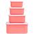 Lot de 4 boîtes à goûter fun Rose, blanc, rouge 3 - vertbaudet enfant 