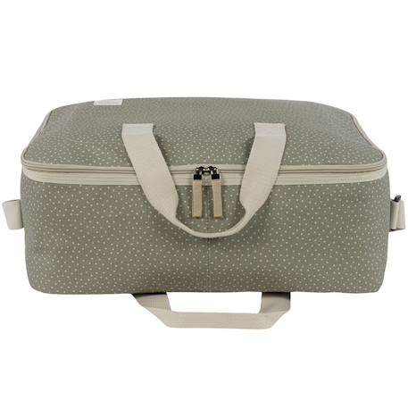 Valise de maternité à pois poppy cannelle Vert, écru 2 - vertbaudet enfant 