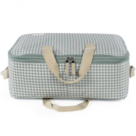 Valise de maternité i love vichy vert Vert, blanc 4 - vertbaudet enfant 