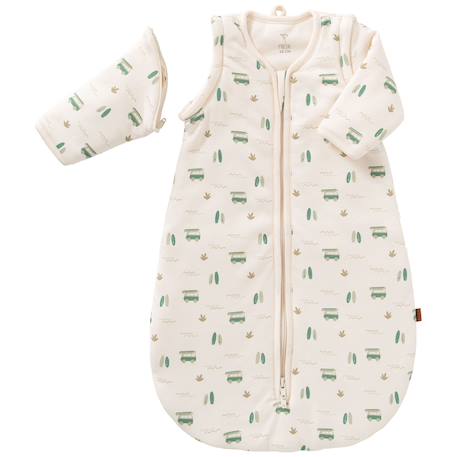 Gigoteuse interlock avec doublure légère surf boy (0-6 mois) Vert, écru 2 - vertbaudet enfant 