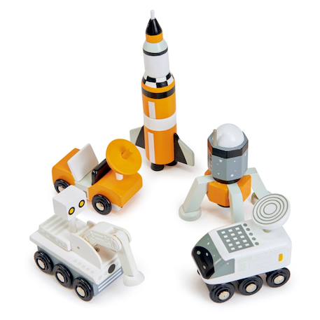 Véhicules voyageurs espace bois Orange, blanc, noir 4 - vertbaudet enfant 