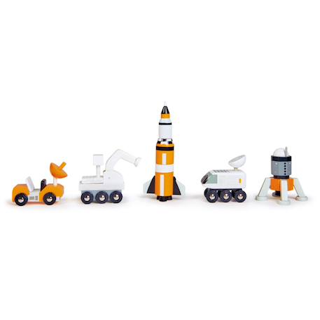 Véhicules voyageurs espace bois Orange, blanc, noir 3 - vertbaudet enfant 