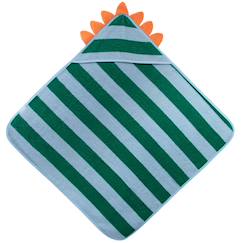 Linge de maison et décoration-Linge de bain-Cape de bain dino lagon (75 x 75 cm)