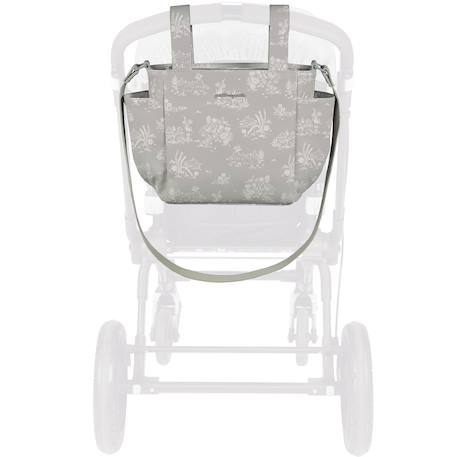 Sac à poussette crossbody toile de jouy forest Crème 3 - vertbaudet enfant 