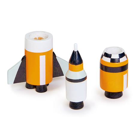 Véhicules voyageurs espace bois Orange, blanc, noir 5 - vertbaudet enfant 