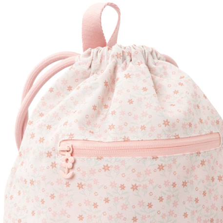 Sac à ficelles garden flowers Rose, vert d'eau, blanc 2 - vertbaudet enfant 