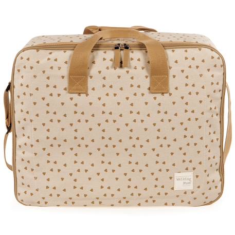 Valise de maternité coeurs poppy cannelle Cannelle, écru 1 - vertbaudet enfant 