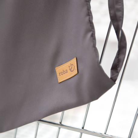 Protège-siège caddie bébé lavable + sac à dos de transport Anthracite 5 - vertbaudet enfant 