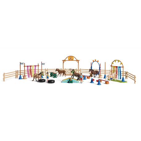 Set de figurines - entraînement d'agility pour poney Multicolore 6 - vertbaudet enfant 