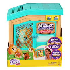 Jouet-Jeux d'imagination-Little live pets mama surprise maman-cochon d'inde avec cage et 3 bébés surprise