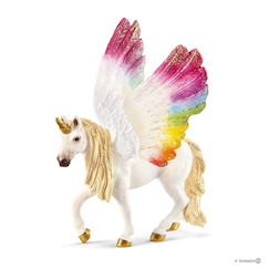 Jouet-Jeux d'imagination-Licorne ailée arc-en-ciel