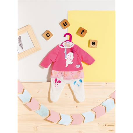 Baby born petits vêtements pour poupée 36cm Bleu et rose 3 - vertbaudet enfant 