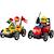 Lego city - pack de bolides de course : camion de pizza contre camion de pompiers - 60458 Multicolore 3 - vertbaudet enfant 