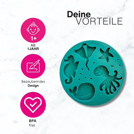 Moule en silicone animaux marins - monde aquatique Blue 2 - vertbaudet enfant 