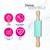 Rouleau en silicone pour pâte à modeler Green+Purple 2 - vertbaudet enfant 