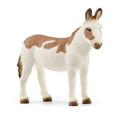 Jouet-Jeux d'imagination-Farm world âne américain, tacheté