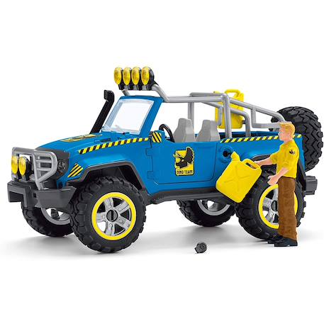 Dinosaurs - voiture tout-terrain avec avant-poste dino Multicolore 5 - vertbaudet enfant 