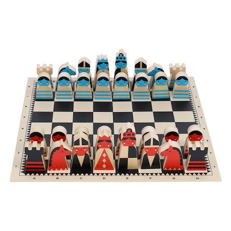 Jeu d'echecs en bois - on the move Multicolor 1 - vertbaudet enfant 