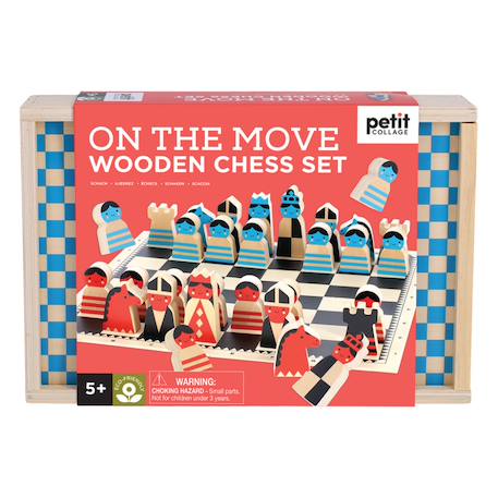 Jeu d'echecs en bois - on the move Multicolor 5 - vertbaudet enfant 