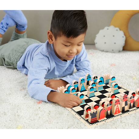 Jeu d'echecs en bois - on the move Multicolor 6 - vertbaudet enfant 