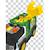 Camion de recyclage Vert 4 - vertbaudet enfant 