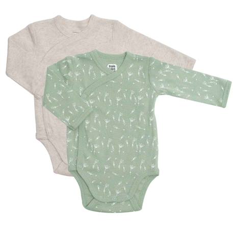 Bébé-Pack de 2 bodies manches longues