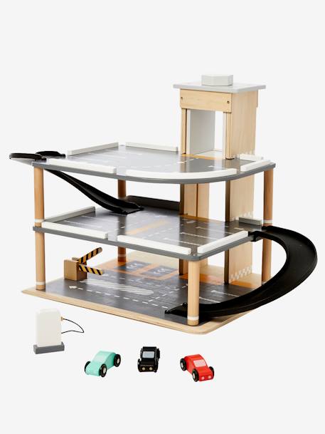 Garage en bois FSC® multicolore 5 - vertbaudet enfant 