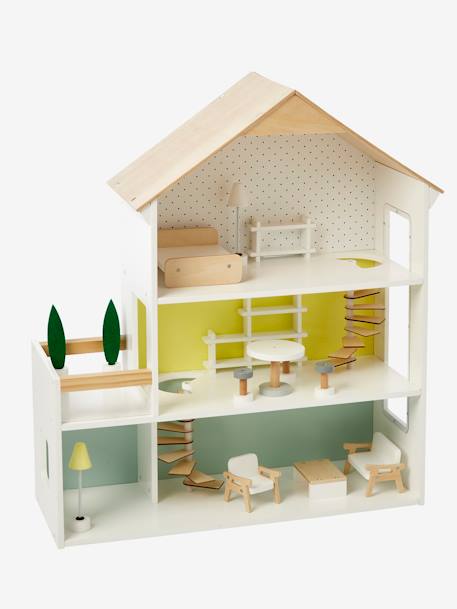 Set de meubles pour maison de poupée - Moderne-Poupées et peluches-Puzzles  en bois en bois