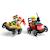 Lego city - pack de bolides de course : camion de pizza contre camion de pompiers - 60458 Multicolore 6 - vertbaudet enfant 