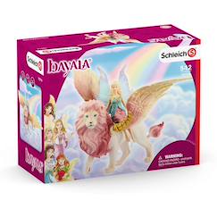 Jouet-Jeux d'imagination-Bayala elfe sur lion ailé