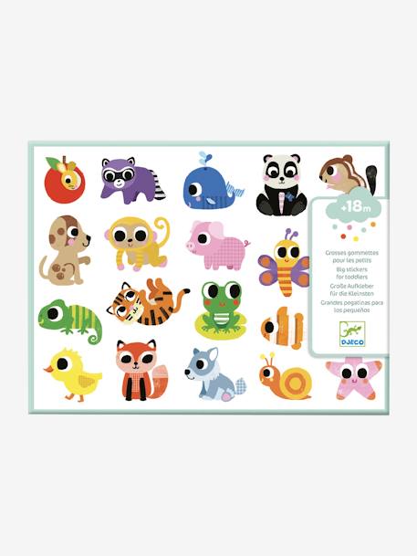 Gommettes faciles à attraper Bébés animaux multicolore 1 - vertbaudet enfant 